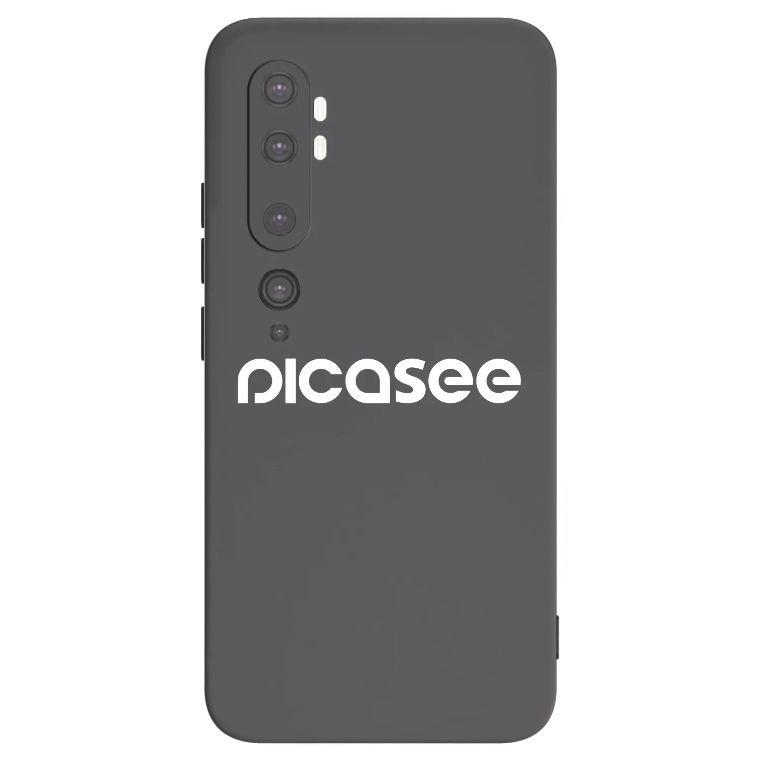 Picasee husă neagră din silicon pentru Xiaomi Mi Note 10 (Pro) - Picasee - new logo - white