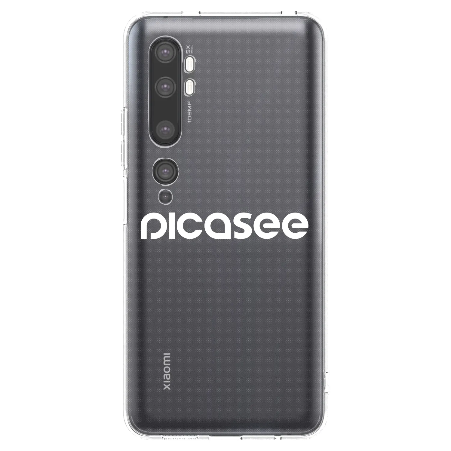 Picasee husă transparentă din silicon pentru Xiaomi Mi Note 10 (Pro) - Picasee - new logo - white