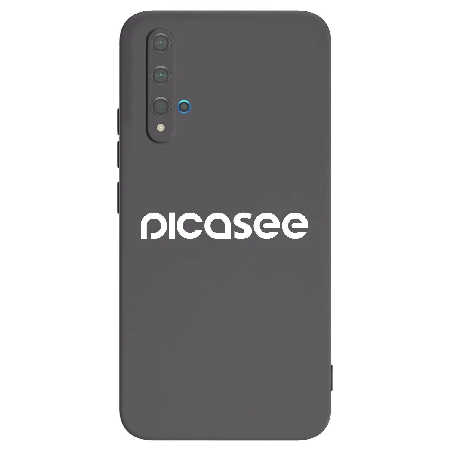 Picasee husă neagră din silicon pentru Huawei Nova 5T - Picasee - new logo - white