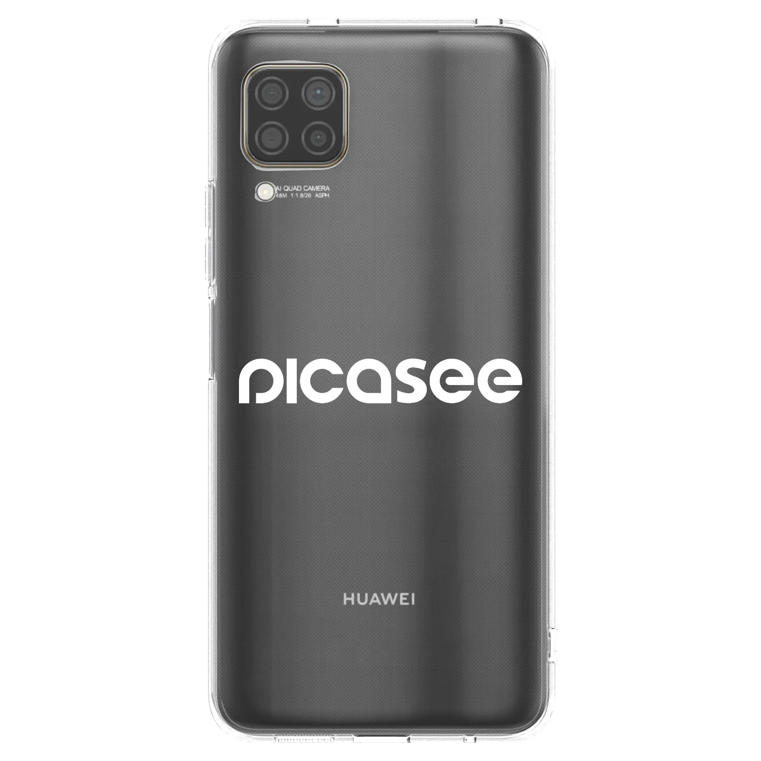 Picasee husă transparentă din silicon pentru Huawei P40 Lite - Picasee - new logo - white