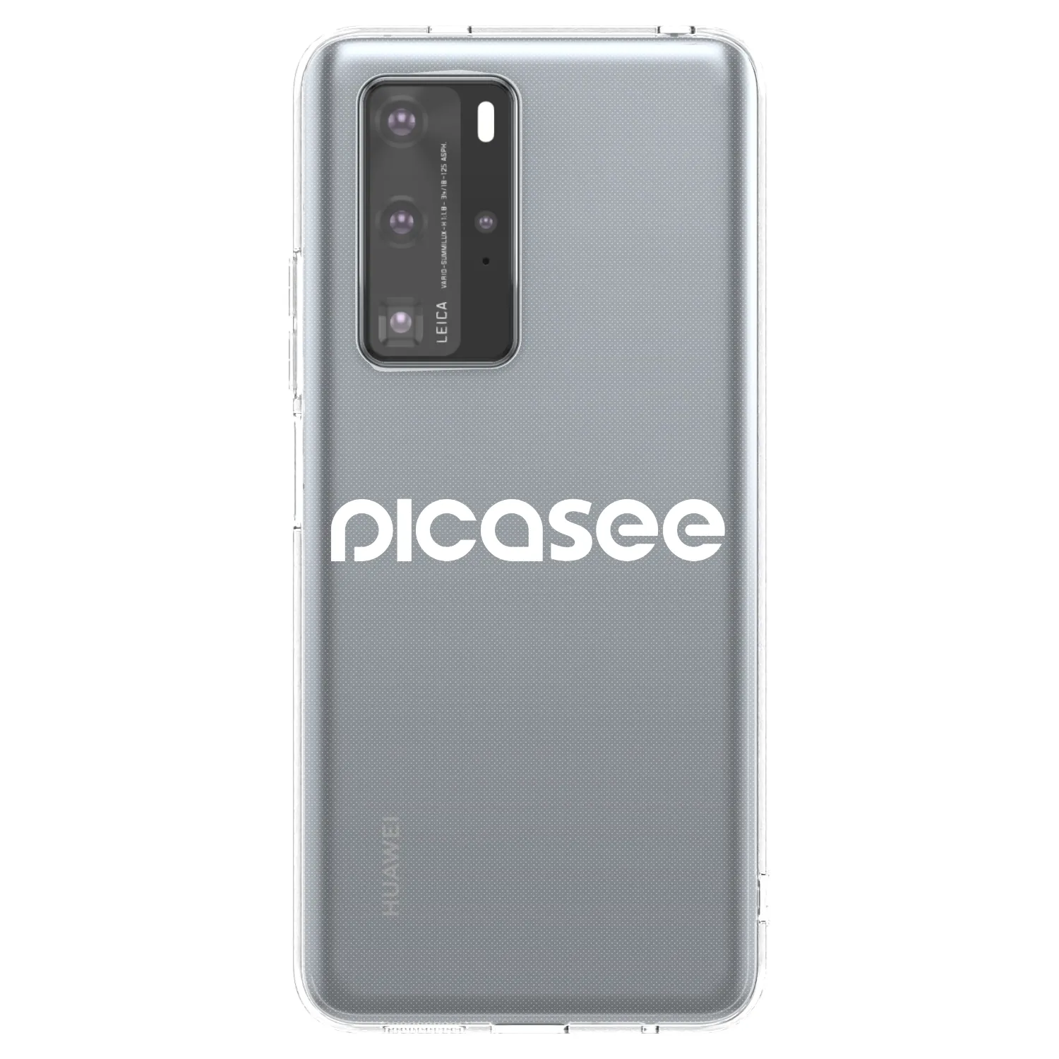 Picasee husă transparentă din silicon pentru Huawei P40 Pro - Picasee - new logo - white