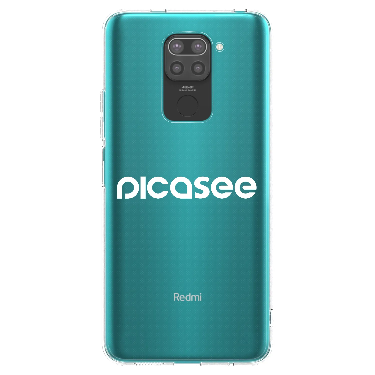 Picasee husă neagră din silicon pentru Xiaomi Redmi Note 9 - Picasee - new logo - white