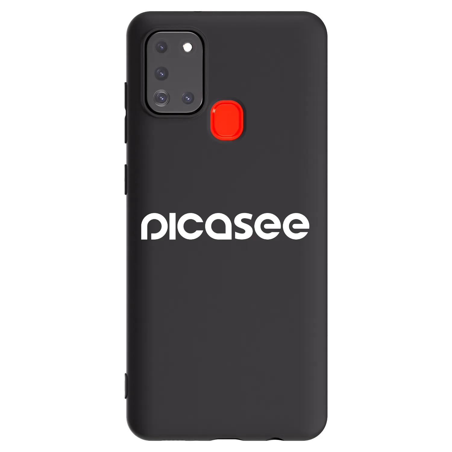 Picasee husă neagră din silicon pentru Samsung Galaxy A21s - Picasee - new logo - white