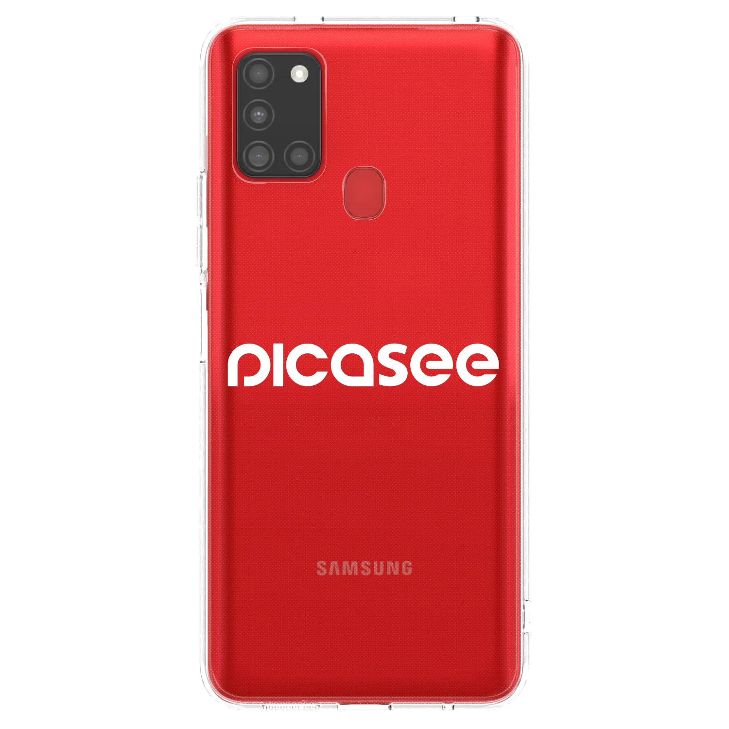 Picasee husă transparentă din silicon pentru Samsung Galaxy A21s - Picasee - new logo - white