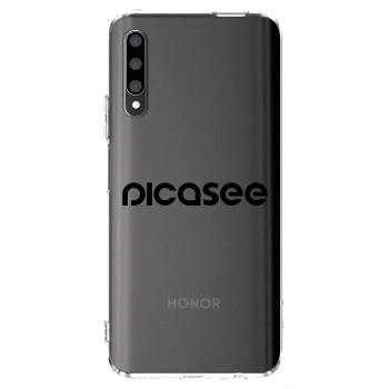 Picasee husă transparentă din silicon pentru Honor 9X Pro - Picasee - new logo - black