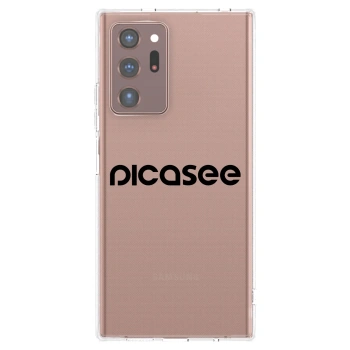 Picasee husă transparentă din silicon pentru Samsung Galaxy Note 20 Ultra - Picasee - new logo - black