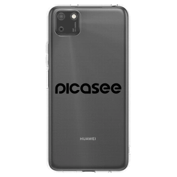 Picasee husă transparentă din silicon pentru Huawei Y5P - Picasee - new logo - black