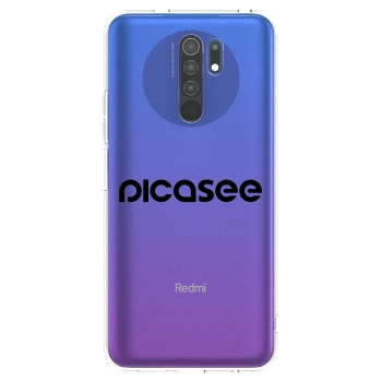 Picasee husă transparentă din silicon pentru Xiaomi Redmi 9 - Picasee - new logo - black
