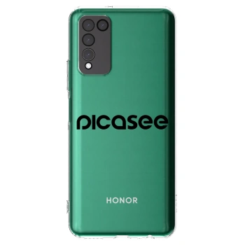 Picasee husă transparentă din silicon pentru Honor 10X Lite - Picasee - new logo - black