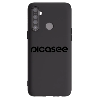 Picasee husă neagră din silicon pentru Realme 6i - Picasee - new logo - black