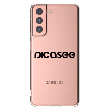 Picasee husă transparentă din silicon pentru Samsung Galaxy S21 5G G991B - Picasee - new logo - black