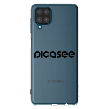 Picasee husă transparentă din silicon pentru Samsung Galaxy A12 A125F - Picasee - new logo - black
