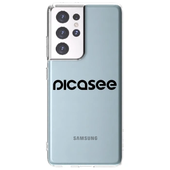 Picasee husă transparentă din silicon pentru Samsung Galaxy S21 Ultra 5G G998B - Picasee - new logo - black