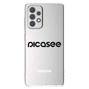 Picasee husă transparentă din silicon pentru Samsung Galaxy A52 5G A525F - Picasee - new logo - black