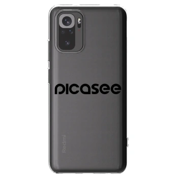 Picasee husă transparentă din silicon pentru Xiaomi Redmi Note 10S - Picasee - new logo - black