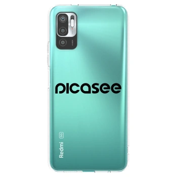 Picasee husă transparentă din silicon pentru Xiaomi Redmi Note 10 5G - Picasee - new logo - black