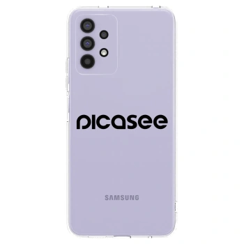 Picasee husă transparentă din silicon pentru Samsung Galaxy A32 4G SM-A325F - Picasee - new logo - black