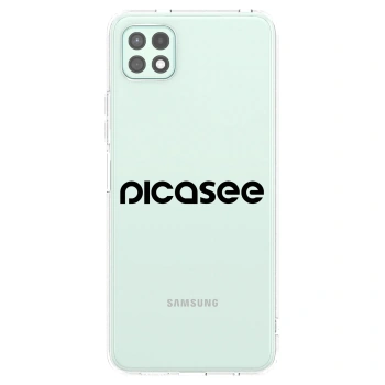 Picasee husă transparentă din silicon pentru Samsung Galaxy A22 A226B 5G - Picasee - new logo - black