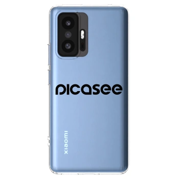 Picasee husă transparentă din silicon pentru Xiaomi 11T Pro - Picasee - new logo - black