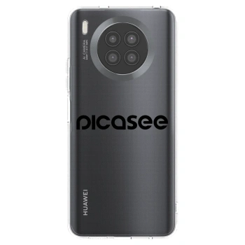 Picasee husă transparentă din silicon pentru Huawei Nova 8i - Picasee - new logo - black