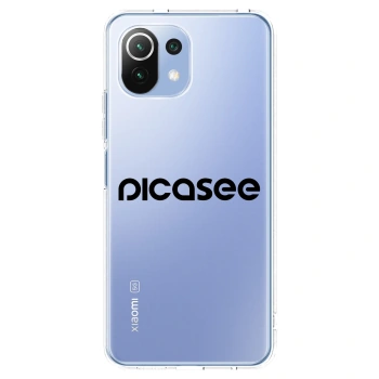 Picasee husă transparentă din silicon pentru Xiaomi 11 Lite 5G NE - Picasee - new logo - black