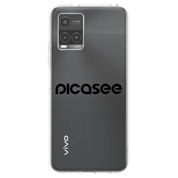 Picasee husă transparentă din silicon pentru Vivo Y33s - Picasee - new logo - black