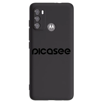 Picasee husă neagră din silicon pentru Motorola Moto G60 - Picasee - new logo - black