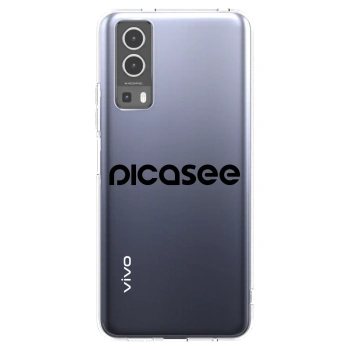 Picasee husă transparentă din silicon pentru Vivo Y72 5G - Picasee - new logo - black