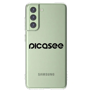 Picasee husă transparentă din silicon pentru Samsung Galaxy S21 FE 5G - Picasee - new logo - black