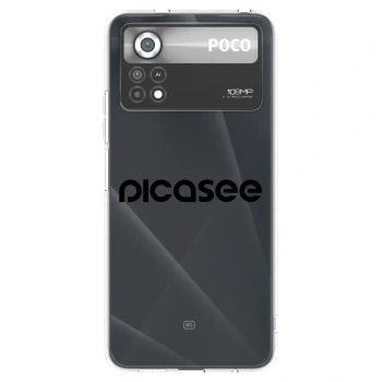 Picasee husă transparentă din silicon pentru Xiaomi Poco X4 Pro 5G - Picasee - new logo - black