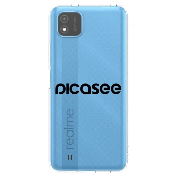 Picasee husă transparentă din silicon pentru Realme C11 (2021) - Picasee - new logo - black