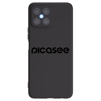 Picasee husă neagră din silicon pentru Honor X8 4G - Picasee - new logo - black
