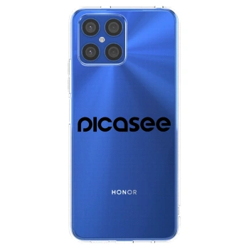 Picasee husă transparentă din silicon pentru Honor X8 4G - Picasee - new logo - black