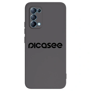 Picasee husă neagră din silicon pentru OPPO Reno 5 5G - Picasee - new logo - black