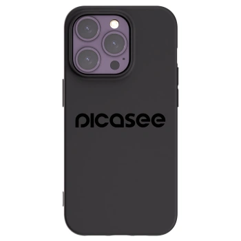 Picasee husă neagră din silicon pentru Apple iPhone 14 Pro - Picasee - new logo - black