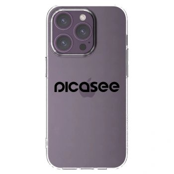 Picasee husă transparentă din silicon pentru Apple iPhone 14 Pro - Picasee - new logo - black