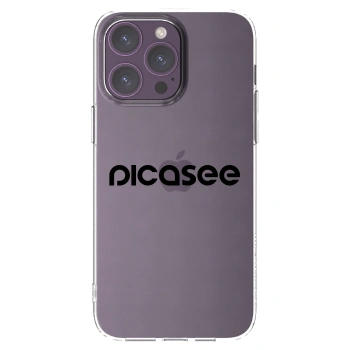 Picasee husă transparentă din silicon pentru Apple iPhone 14 Pro Max - Picasee - new logo - black
