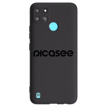 Picasee husă neagră din silicon pentru Realme C21Y - Picasee - new logo - black