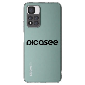 Picasee husă transparentă din silicon pentru Xiaomi Redmi Note 11 Pro+ 5G - Picasee - new logo - black