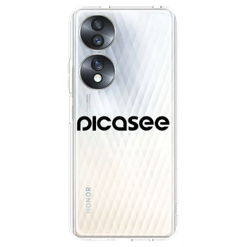 Picasee husă transparentă din silicon pentru Honor 70 - Picasee - new logo - black