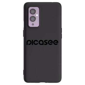 Picasee husă neagră din silicon pentru OnePlus 9 - Picasee - new logo - black