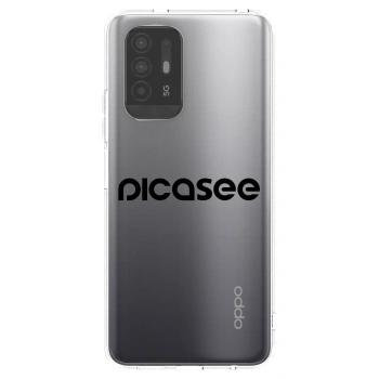 Picasee husă transparentă din silicon pentru OPPO A94 5G - Picasee - new logo - black