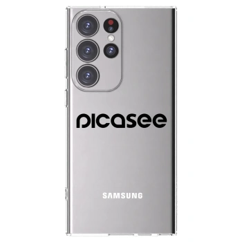 Picasee husă transparentă din silicon pentru Samsung Galaxy S23 Ultra 5G - Picasee - new logo - black