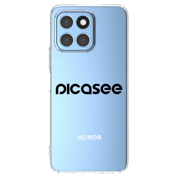 Picasee husă transparentă din silicon pentru Honor X8 5G - Picasee - new logo - black