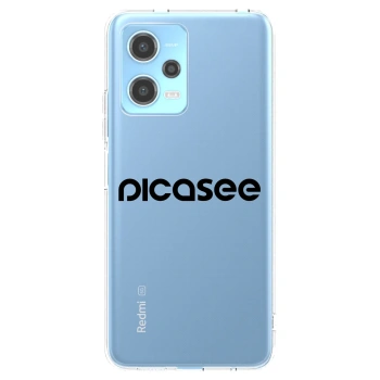 Picasee husă transparentă din silicon pentru Xiaomi Redmi Note 12 5G - Picasee - new logo - black