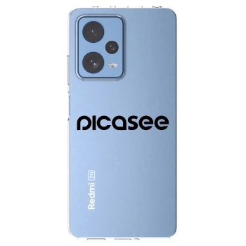 Picasee husă transparentă din silicon pentru Xiaomi Redmi Note 12 Pro 5G - Picasee - new logo - black