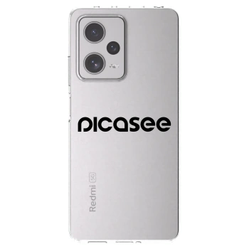 Picasee husă transparentă din silicon pentru Xiaomi Redmi Note 12 Pro+ 5G - Picasee - new logo - black