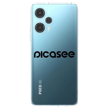 Picasee husă transparentă din silicon pentru Xiaomi Poco F5 - Picasee - new logo - black