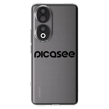 Picasee husă transparentă din silicon pentru Honor 90 5G - Picasee - new logo - black