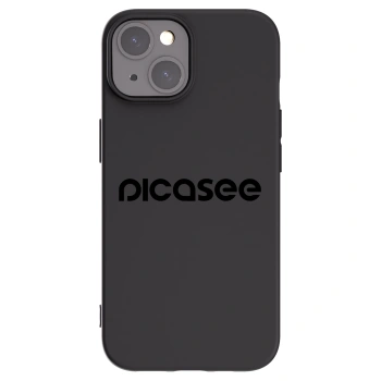 Picasee husă neagră din silicon pentru Apple iPhone 15 - Picasee - new logo - black